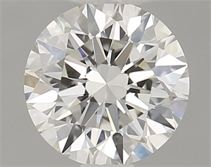 Picture of Natural Diamond 0.56 Carats, Round with Excellent Cut, J Color, VVS1 Clarity and Certified by GIA
