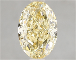 Picture of Lab Grown Diamond 2.01 Carats, Oval with  Cut, Fancy Vivid Yellow Color, VS2 Clarity and Certified by IGI