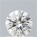 Natural Diamond 0.52 Carats, Round with Excellent Cut, G Color, VS2 Clarity and Certified by GIA
