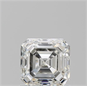 Natural Diamond 1.01 Carats, Asscher with  Cut, H Color, IF Clarity and Certified by GIA