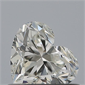 Natural Diamond 0.52 Carats, Heart with  Cut, I Color, VS1 Clarity and Certified by GIA