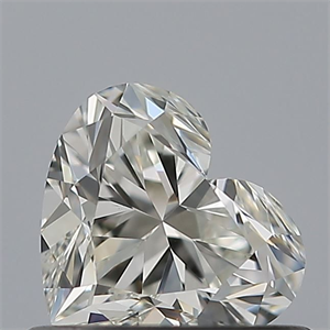 Picture of Natural Diamond 0.52 Carats, Heart with  Cut, I Color, VS1 Clarity and Certified by GIA
