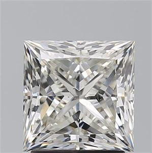 Picture of Natural Diamond 2.21 Carats, Princess with  Cut, J Color, SI1 Clarity and Certified by GIA