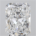 Natural Diamond 3.55 Carats, Radiant with  Cut, D Color, SI2 Clarity and Certified by GIA