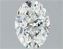 Natural Diamond 1.30 Carats, Oval with  Cut, G Color, SI2 Clarity and Certified by GIA
