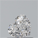 Natural Diamond 0.50 Carats, Heart with  Cut, E Color, VVS2 Clarity and Certified by GIA
