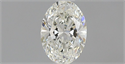 Natural Diamond 0.55 Carats, Oval with  Cut, J Color, VVS1 Clarity and Certified by GIA