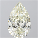 Natural Diamond 6.02 Carats, Pear with  Cut, K Color, SI1 Clarity and Certified by IGI