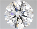 Lab Grown Diamond 5.08 Carats, Round with Ideal Cut, E Color, VVS1 Clarity and Certified by IGI