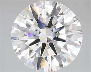 Picture of Lab Grown Diamond 5.08 Carats, Round with Ideal Cut, E Color, VVS1 Clarity and Certified by IGI