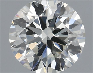 Picture of Natural Diamond 0.40 Carats, Round with Excellent Cut, H Color, SI1 Clarity and Certified by IGI