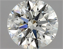Natural Diamond 0.71 Carats, Round with Excellent Cut, H Color, VS2 Clarity and Certified by GIA