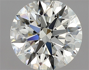Picture of Natural Diamond 0.71 Carats, Round with Excellent Cut, H Color, VS2 Clarity and Certified by GIA