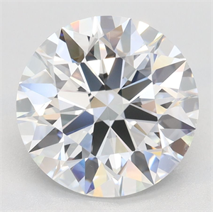 Picture of Lab Grown Diamond 2.95 Carats, Round with Excellent Cut, D Color, VVS1 Clarity and Certified by GIA