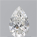 Natural Diamond 0.71 Carats, Pear with  Cut, H Color, VS2 Clarity and Certified by GIA
