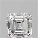 Natural Diamond 1.01 Carats, Asscher with  Cut, H Color, VS2 Clarity and Certified by GIA