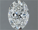 Natural Diamond 0.60 Carats, Oval with  Cut, G Color, VVS2 Clarity and Certified by GIA