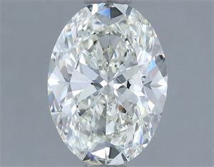 Picture of Natural Diamond 1.70 Carats, Oval with  Cut, I Color, VVS1 Clarity and Certified by IGI