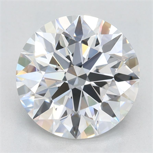 Picture of Lab Grown Diamond 2.40 Carats, Round with Excellent Cut, D Color, VVS1 Clarity and Certified by GIA
