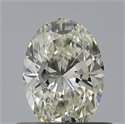 Natural Diamond 0.51 Carats, Oval with  Cut, K Color, VVS1 Clarity and Certified by GIA