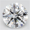 Lab Grown Diamond 3.16 Carats, Round with Ideal Cut, D Color, VVS1 Clarity and Certified by IGI