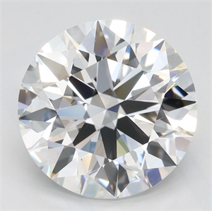 Picture of Lab Grown Diamond 3.16 Carats, Round with Ideal Cut, D Color, VVS1 Clarity and Certified by IGI