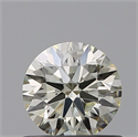 Natural Diamond 0.61 Carats, Round with Excellent Cut, L Color, VVS2 Clarity and Certified by IGI