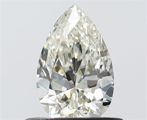 Picture of Natural Diamond 0.50 Carats, Pear with  Cut, J Color, VS1 Clarity and Certified by IGI