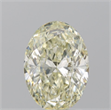 Natural Diamond 2.20 Carats, Oval with  Cut, N Color, SI2 Clarity and Certified by GIA