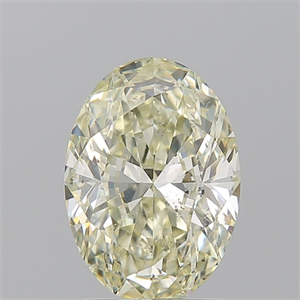 Picture of Natural Diamond 2.20 Carats, Oval with  Cut, N Color, SI2 Clarity and Certified by GIA