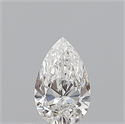 Natural Diamond 0.59 Carats, Pear with  Cut, E Color, VVS2 Clarity and Certified by GIA