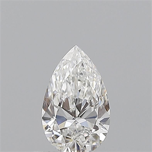 Picture of Natural Diamond 0.59 Carats, Pear with  Cut, E Color, VVS2 Clarity and Certified by GIA