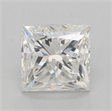 Natural Diamond 0.82 Carats, Princess with  Cut, H Color, I1 Clarity and Certified by GIA