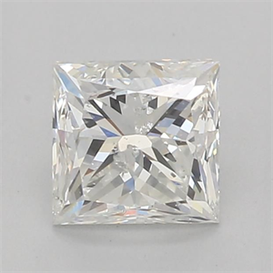 Picture of Natural Diamond 0.82 Carats, Princess with  Cut, H Color, I1 Clarity and Certified by GIA