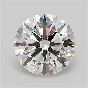 Picture of Lab Grown Diamond 1.04 Carats, Round with Ideal Cut, E Color, VVS2 Clarity and Certified by IGI