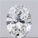 Natural Diamond 0.19 Carats, Oval with  Cut, E Color, VS2 Clarity and Certified by GIA