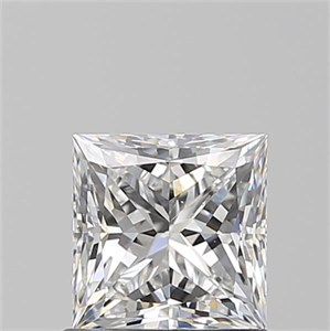 Picture of Natural Diamond 1.01 Carats, Princess with  Cut, E Color, VS2 Clarity and Certified by GIA