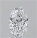 Natural Diamond 0.70 Carats, Oval with  Cut, D Color, VVS1 Clarity and Certified by GIA