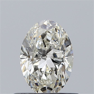 Foto Diamante Natural 0.60 quilates, Ovalado , Color J, claridad VS1 y certificado GIA de