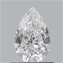 Natural Diamond 0.60 Carats, Pear with  Cut, D Color, VS1 Clarity and Certified by GIA