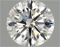 Natural Diamond 0.41 Carats, Round with Excellent Cut, H Color, VVS2 Clarity and Certified by GIA