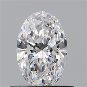 Picture of Natural Diamond 0.57 Carats, Oval with  Cut, D Color, VVS2 Clarity and Certified by GIA
