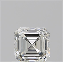 Natural Diamond 0.70 Carats, Asscher with  Cut, J Color, VVS2 Clarity and Certified by GIA