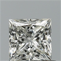 Natural Diamond 0.76 Carats, Princess with  Cut, I Color, VS1 Clarity and Certified by GIA