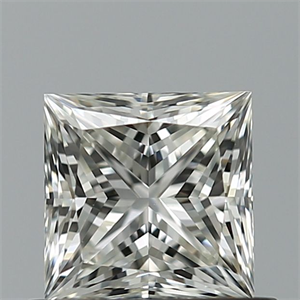 Picture of Natural Diamond 0.76 Carats, Princess with  Cut, I Color, VS1 Clarity and Certified by GIA