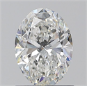 Natural Diamond 1.01 Carats, Oval with  Cut, F Color, VS1 Clarity and Certified by GIA
