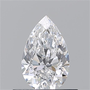 Picture of Natural Diamond 0.50 Carats, Pear with  Cut, D Color, SI1 Clarity and Certified by GIA