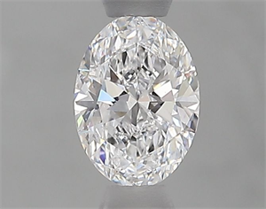 Foto Diamante Natural 0.50 quilates, Ovalado , Color D, claridad SI2 y certificado GIA de