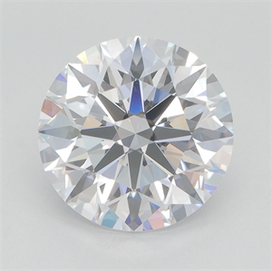 Picture of Lab Grown Diamond 3.72 Carats, Round with Excellent Cut, D Color, VVS1 Clarity and Certified by GIA