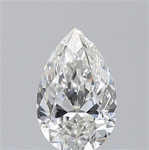 Picture of Natural Diamond 0.52 Carats, Pear with  Cut, G Color, VS1 Clarity and Certified by GIA